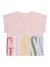 Cotton Candy Pink Cotton Blend Printed T-Shirt