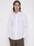 Guess Men's White Checked Spread Collar Long Sleeves Shirt