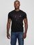 Guess Jet Black Crew Neck Textured T-Shirt