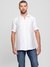 Guess Salt White Collar Neck Stripes Shirt
