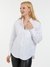 White Polyester Blend Embroidered Stella Shirt