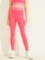 Pink Solid High-Rise Skinny Fit Aileen Leggings