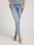 Blue Printed High-Rise Skinny Fit Jeans