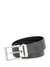Men Grey Polyurethane Monogram Vezzola Adjustable Belt with Tang Buckle