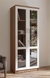 NEUDOT Buku Bookshelf Leon Teak Book Shelf and Display Unit Door Book Case Shelf with Storage for Home, Office & Study Room