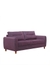 neudot Scott 3 Seater Fabric Sofa | Premium Fabric Sofa | Padded Cushioned Armrest | Solid Wood Leg - Paradise Purple