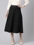 SHOWOFF Women's Geometric Grey Flared Midi Skirt