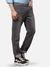 Men Slim Fit Solid Dark Grey Jeans
