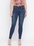 Dark Blue Solid Skinny Fit Jeans