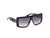 Guess Women Polycarbonate Full Rim Shiny Black Square Sunglasses