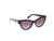 Guess Women Acetate Full Rim Shiny Black Cateye Sunglasses