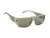 Guess Unisex Polycarbonate Full Rim Shiny Crystal Green Rectangle Sunglasses