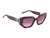 Guess Women Acetate Full Rim Shiny Violet Rectangle Sunglasses