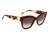 Guess Women Acetate Full Rim Shiny Burgundy Butterfly Sunglasses