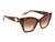 Guess Women Acetate Full Rim Shiny Brown Demi Butterfly Sunglasses