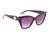 Guess Women Acetate Full Rim Shiny Violet Butterfly Sunglasses