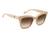 Guess Women Acetate Full Rim Shiny Light Beige Square Sunglasses