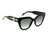 Guess Women Acetate Full Rim Shiny Black Butterfly Sunglasses