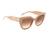 Guess Women Acetate Full Rim Shiny Light Beige Butterfly Sunglasses