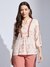 Latin Quarters Women Rust 3/4 Sleeve Printed Straight Tunic Top