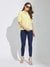 Latin Quarters Women Yellow Half Sleeve Solid Blouse Blouse