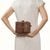 Hidesign Genuine Leather Women Sling Bag Brown