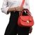 Hidesign Genuine Leather Women Shoulder Bag Red