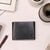 Hidesign Genuine Leather Men Tri Fold Black