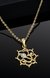 Estele  Gold & Rhodium Plated Om God & Flower Pendant Locket with Crystals for Women