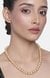 Estele Gold Plated Gleam Pearl Necklace for Women