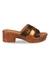 Rocia Bronze Women Snake Print Block Heel