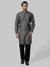 Ethnix by Raymond Men Solid Polyester Linen Cotton Blend Short Kurta