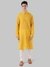 Ethnix by Raymond Yellow Kurta and Churidar Set For Men