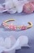 Estele Gold Plated Charming Lotus Designer Cuff Bracelet with Pink Enamel for Girl's & Women