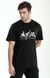 SASUKE- Black Printed Cotton T- Shirt (LJENARUIN)