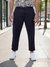 Celio Men Navy Blue Solid Regular Fit Linen Trousers
