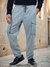 Celio Men Khaki Solid Straight Fit Linen Trousers