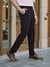 Celio Men Black Solid Slim Fit Cotton Knit Trouser