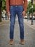 Celio Men Blue Solid Regular Fit Cotton Jeans