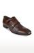 Men's Brown Leather Monk-strap Shoes