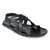 Regal Black Men Strappy Leather Sandals