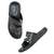 Regal Black Mens Casual Leather Sandals