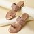 Rocia By Regal Rose Gold Women Embroidered Flats