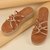 Rocia By Regal Rose Gold Women Criss Cross Platforms