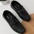 Regal Black Men Casual Leather Buckled Loafers