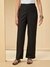 Womens Black Casual Solid Bottom