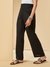Womens Black Casual Solid Bottom