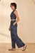 Womens Navy Casual Geometric Kurta Set