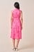 Womens Pnk/Prt Casual Abstract Dress