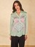 Womens Mint Casual Solid Top